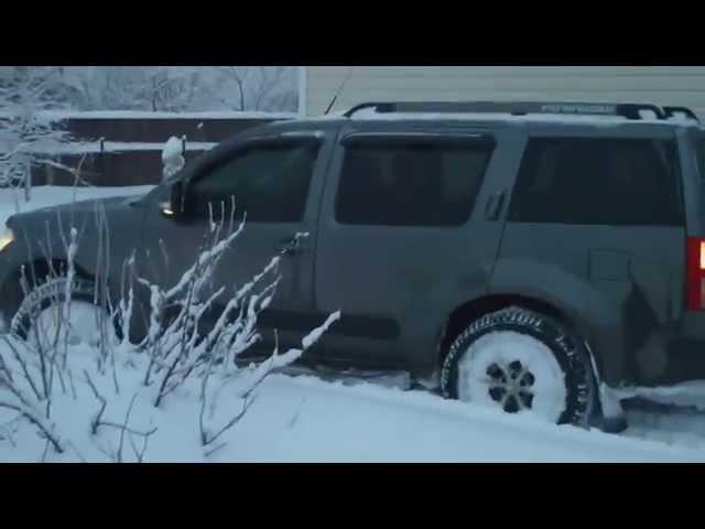 Проходимость Nissan Pathfinder по снегу HD