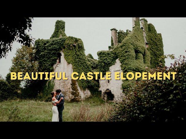 Beautiful Castle Elopement at Menlo Castle near Galway, Ireland