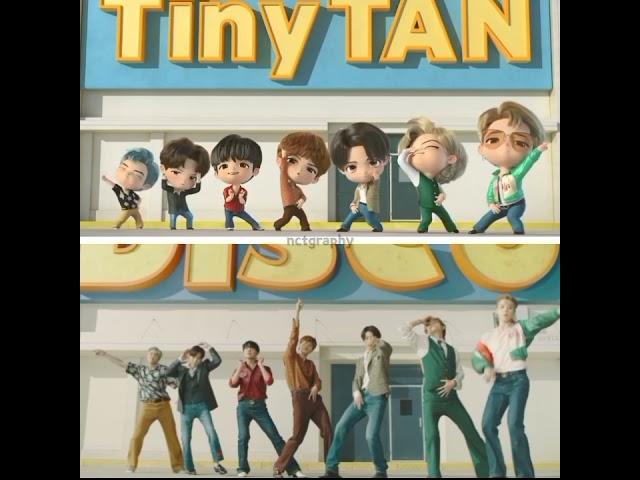 tinytan x bts comparison (dynamite)