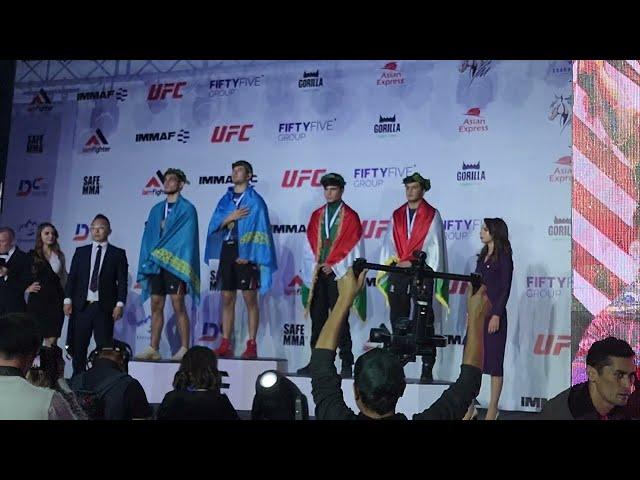 IMMAF Asian Championship Winner Medal Ceremony.  #IMMAF #KMMAF #MMA  #ALLFC, 대한이종격투기연맹, 김대령관장,김대령대표