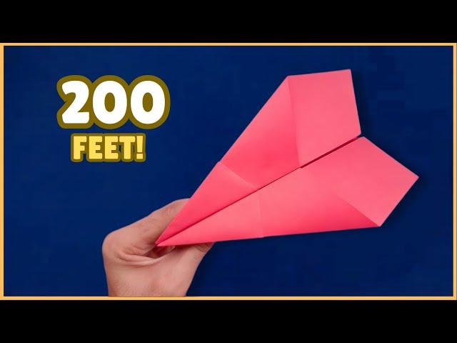 How to Fold a Simple Paper Plane - ORIGAMI PAPER PLANE THAT FLIES STRAIGHT