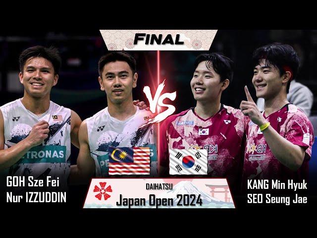 LIVE SCORE | FINAL | GOH Sze Fei /Nur IZZUDDIN vs KANG Min Hyuk /SEO Seung Jae | Japan Open 2024