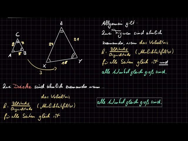 Ähnlichkeit bei Dreiecken nachweisen