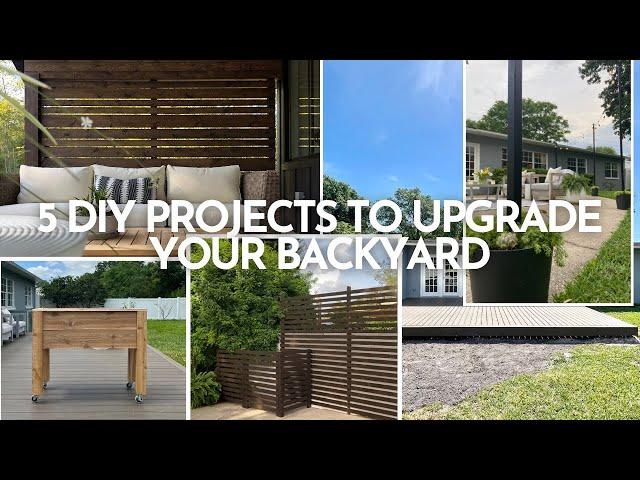 5 DIY Projects to Upgrade your Backyard