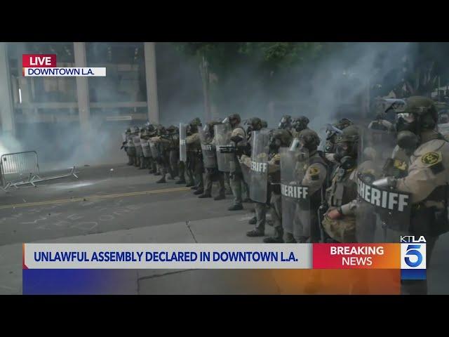 KTLA 5 News Protest Coverage - June 13, 2025