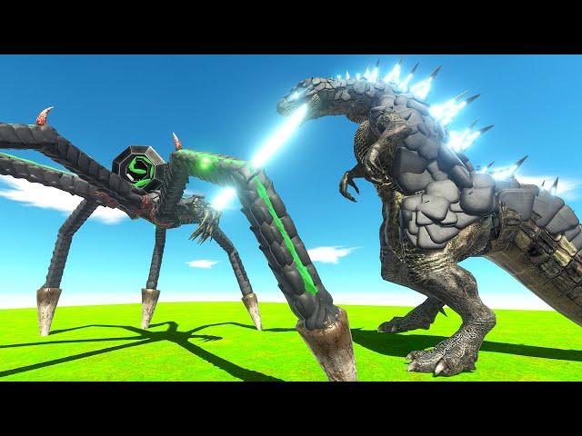 GODZILLA Fights Titanus SCYLLA - Animal Revolt Battle Simulator