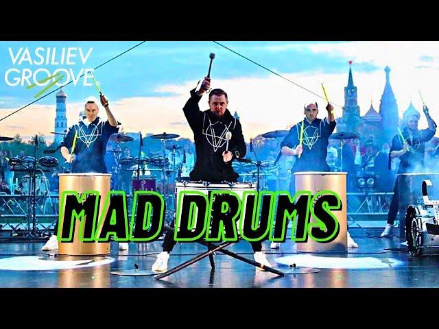 DRUM SHOW VASILIEV GROOVE (Moscow): "Mad Drums" / Шоу Барабанщиков №1 в России