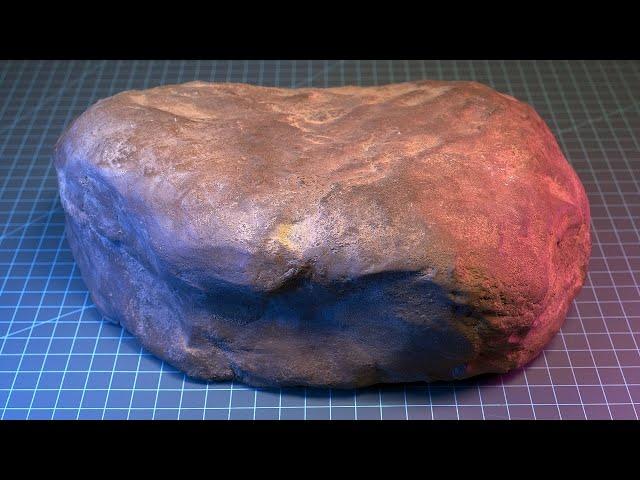 Straight up make a BOULDER. (DIY Realistic Rocks from Concrete)