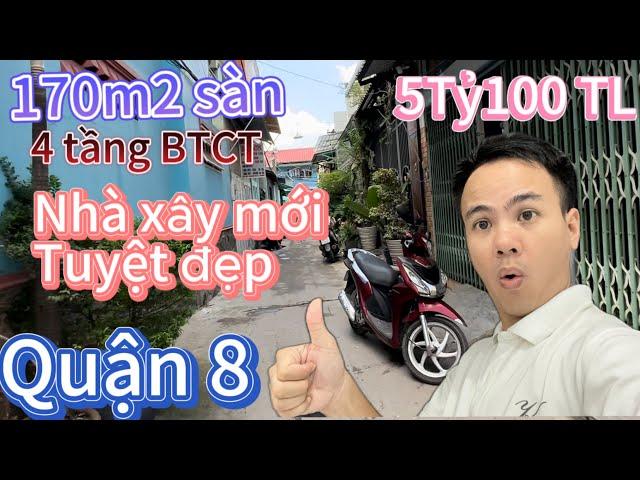 Nhà bán quận 8165m2 sàn. Đằng sau căn biệt thự to tổ chảng. Gấp bán giá hấp dẫn.