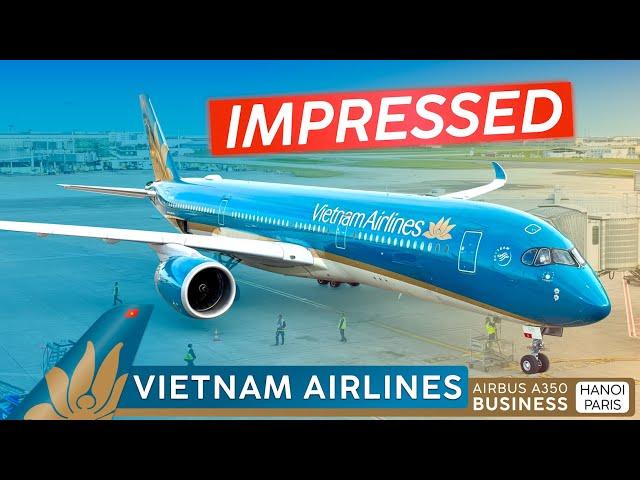 An UNDERESTIMATED Airline · VIETNAM AIRLINES A350 Business Class  Hanoi - Paris  A Jewel?