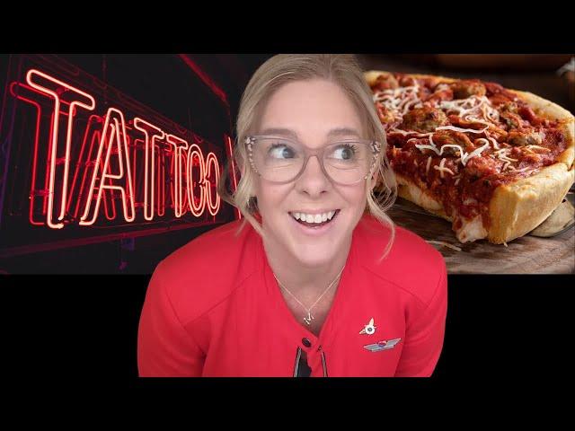 Tattoo Rules for Flight Attendants  Chicago Deep Dish Pizza * Flight Attendant Life #flightattendant