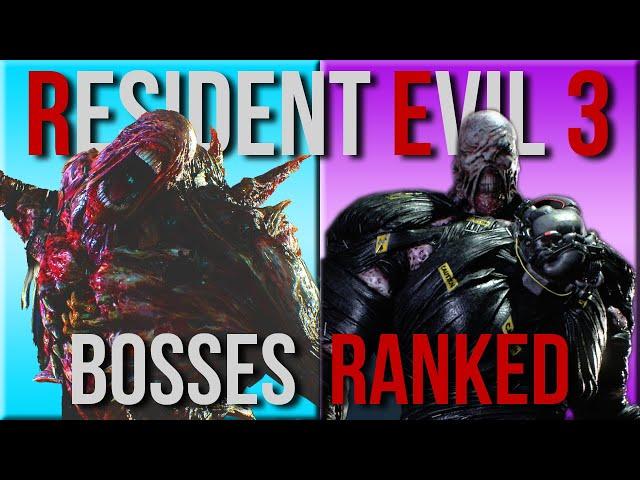 ALL RESIDENT EVIL 3 Bosses RANKED WORST TO BEST (3 Remake)