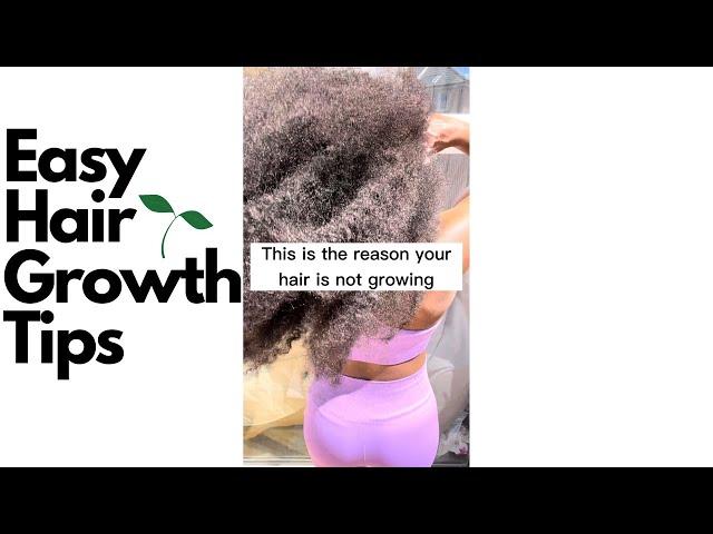 This is the reason your hair is NOT growing #naturalhair #hairgrowthtips #naturalhairgrowth