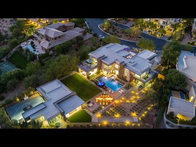 Las Vegas Exclusive Ultra Modern Compound $14M, 9,049 Sqft, Guest House, Basket Ball Court & MORE!