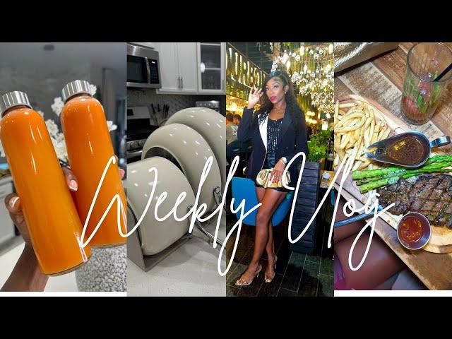 VLOG:MY FRIEND'S BIRTHDAY DINNER, GOLDEN MORNING JUICE, CARAWAY UNBOXING, SEEING MY SISTER AFTER...