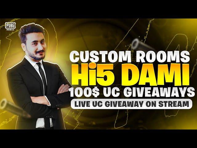 10K CASH ROOMS | PUBG MOBILE LIVE ADVANCE CUSTOM ROOMS UC GIVEAWAY - Hi5 DaMi