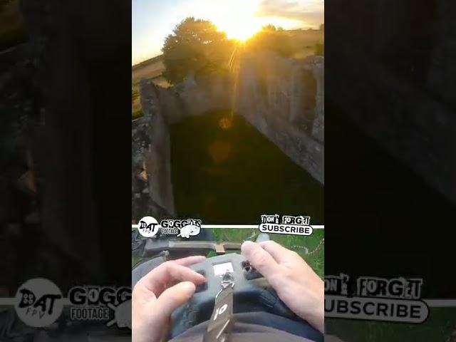 freestyle fpv drone flight church ruins golden hour flight #fpv