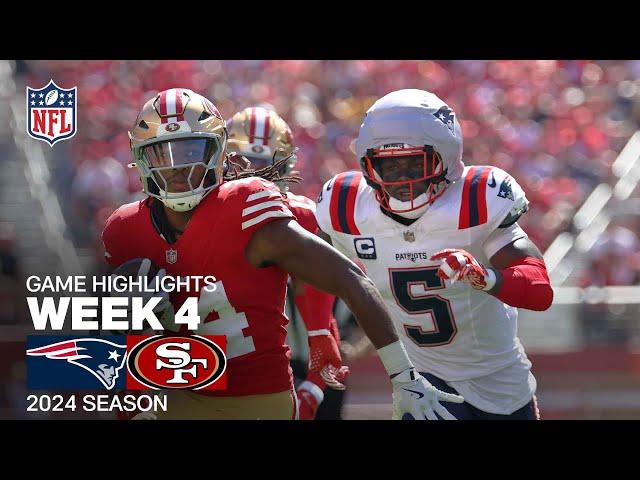 New England Patriots vs. San Francsico 49ers | 2024 Week 4 Game Highlights