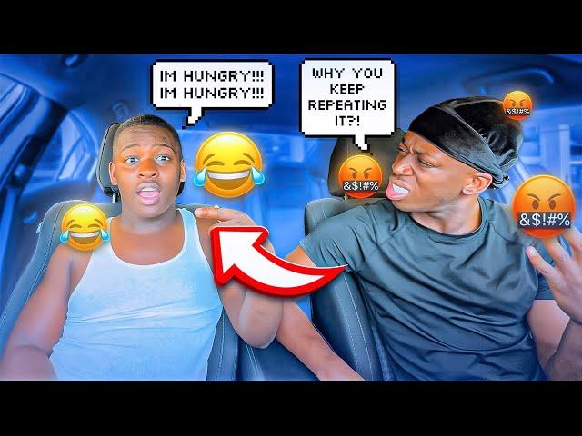 SAYING EVERYTHING TWICE TO SEE MY ANGRY BOYFRIEND REACTION!!! *BAD IDEA*