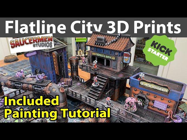 Flatline City 3D Sci-Fi Terrain by Saucermen Studios