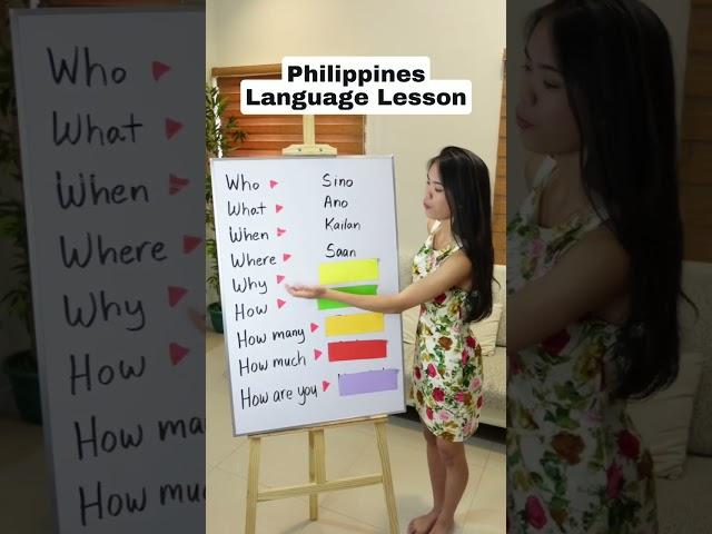 QUESTIONS IN TAGALOG - (Philippines Language Lesson)