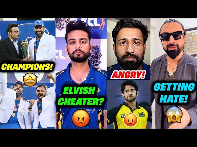 Elvish Yadav CHEATER? | India Won Champions Trophy | Ajaz Khan Getting Hate | Thugesh