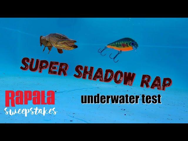 Rapala Super Shadow Rap, Fishing lure, Underwater test