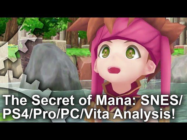 Secret of Mana Remake Analysed! SNES vs PS4/Pro/PC/Vita!