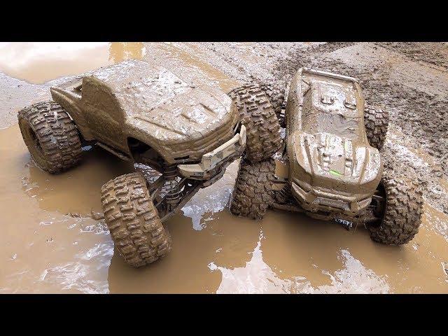 DUAL TRAXXAS XMAXX's GET MUDDY! | RC ADVENTURES