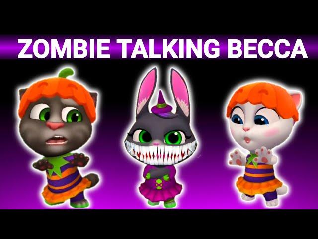 ZOMBIE TALKING BECCA | MY TALKING TOM FRIENDS | SCARY TALKING BECCA 