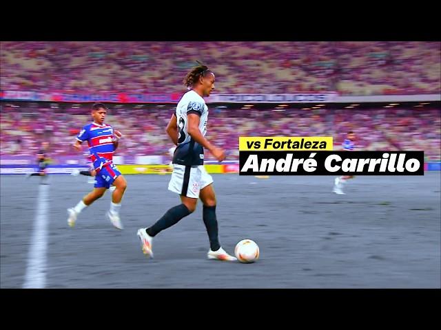  COSAS DE CRACK: ANDRE CARRILLO vs FORTALEZA | DEBUT CORINTHIANS SUDAMERICANA 2024 JUGADAS