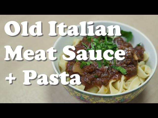 Classic Italian Meat Sauce + Pasta | Basic Home Cooking