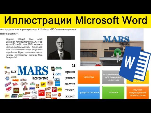 Как вставить рисунок, диаграмму или фигуру в Microsoft Word ? Работа с иллюстрациями!