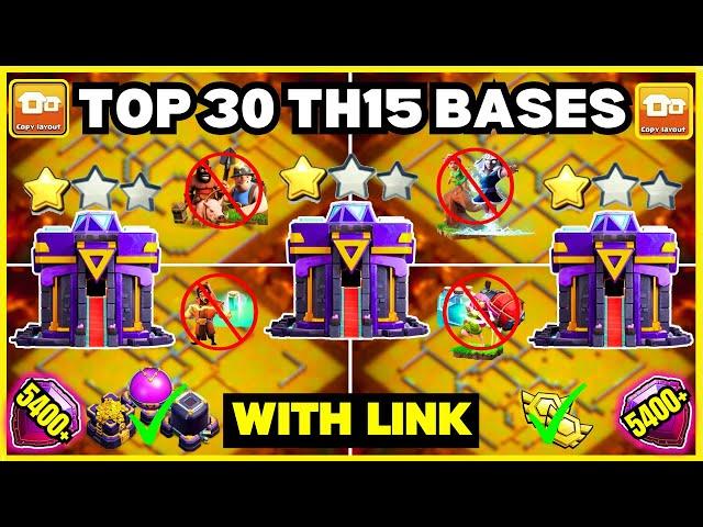  TOP 30 WORLD BEST TH15 War/Farm Base With Link | Th15 Cwl Base With Link | Th15 Best Base | 2024