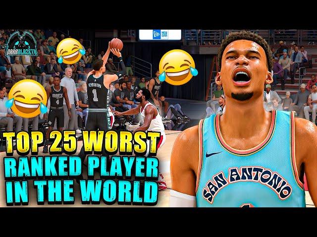 Wemby against Top 25 WORST Ranked Player in Online NBA 2K25!