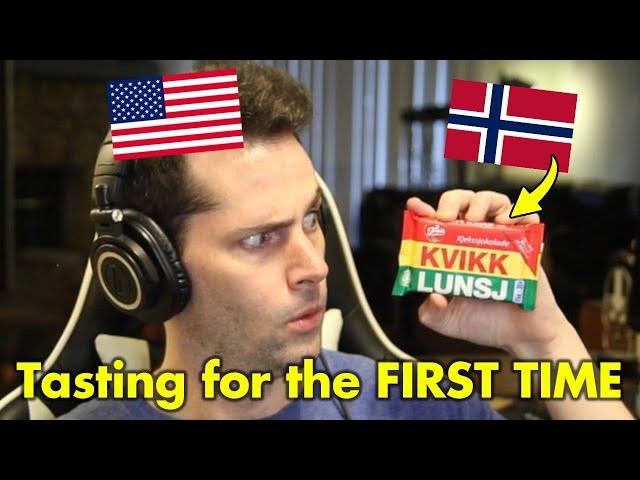 American Tries Norwegian Kvikk Lunsj