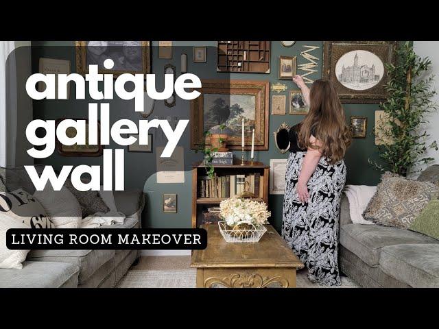 ANTIQUE GALLERY WALL | LIVING ROOM MAKEOVER | LUE BONA ️