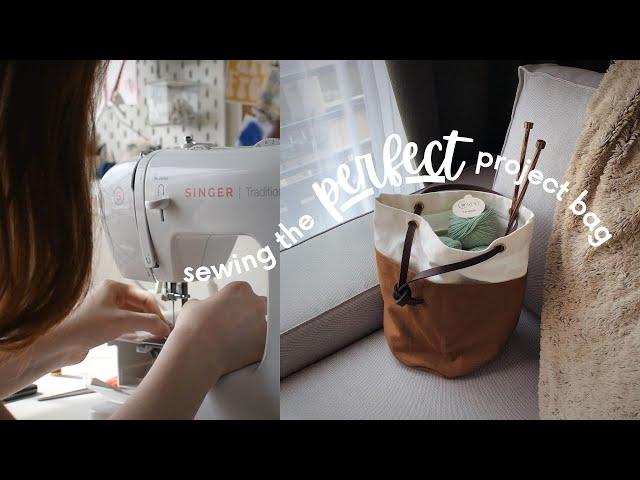 Sew With Me // Ultimate Knitting Project Bag, Making the All Well Bucket Bag Pattern