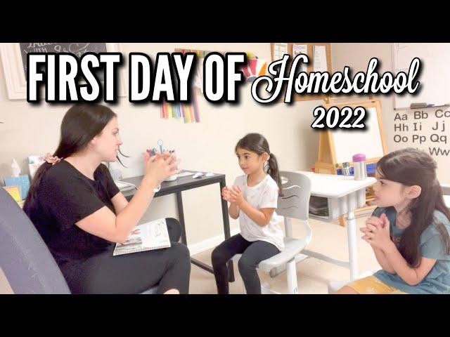 FIRST DAY OF HOMESCHOOL  WITH FOUR KIDS 2022