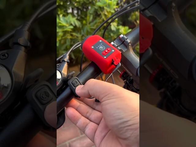 Horn with light for cycle #light #cycle #cycleride @TravelThirstyBlog @TravelingDesi