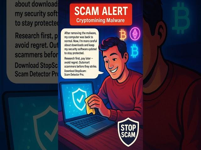 Scam Alert: Cryptomining Malware #Shorts