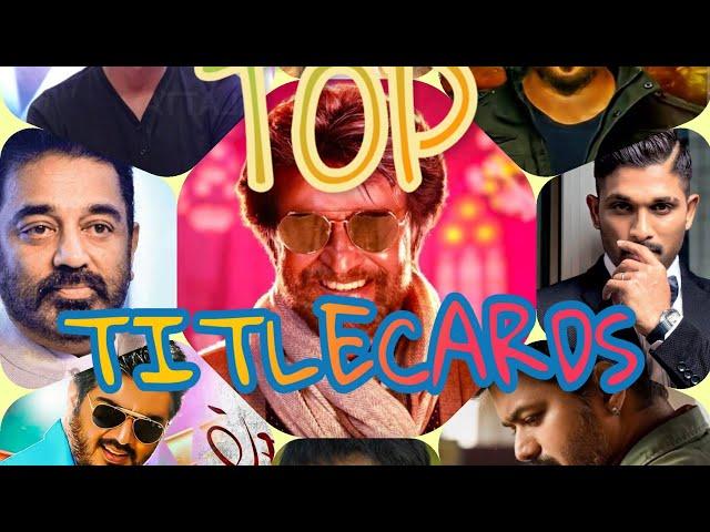 TITLE CARDS of South Indian Stars 2019