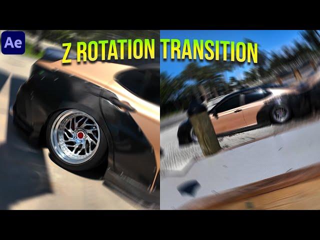 Z Rotation Transition Effect in After Effects