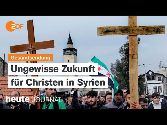 heute journal vom 27.12.24 Lage der syrischen Christen, Flugzeugabsturz, 20 Jahre nach dem Tsunami