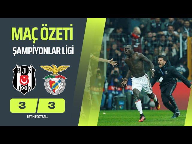 Beşiktaş 3-3 Benfica | Şampiyonlar Ligi Maç Özeti Türkçe Spiker (23/11/2016)