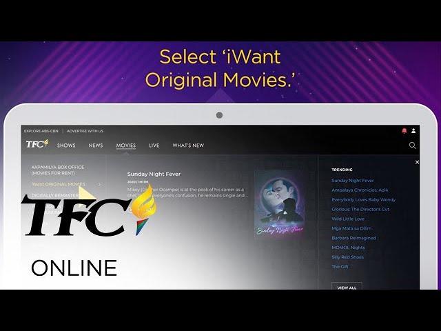 How to watch iWant Original movies on TFC Online