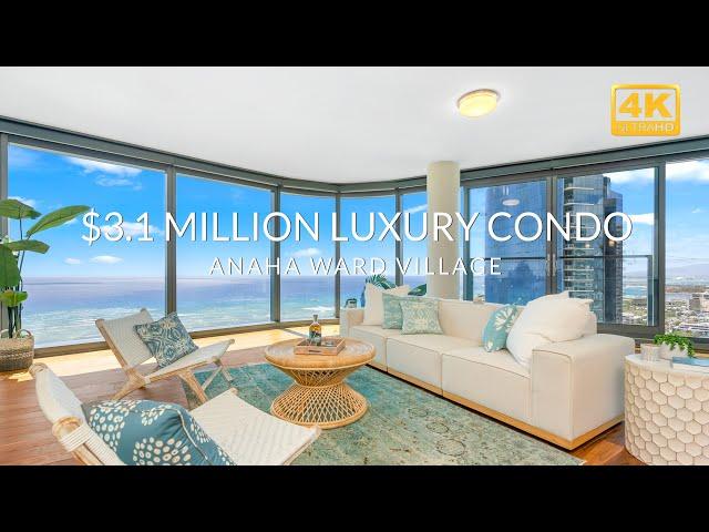 $3.1 Million Oceanfront Luxury Condo at Anaha Ward Village in Honolulu, Hawaii