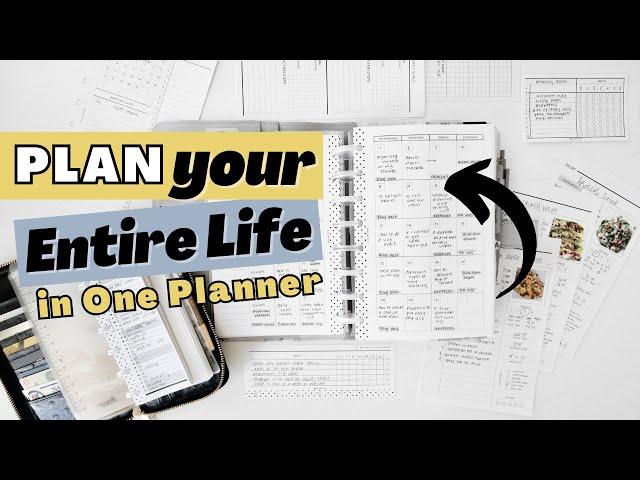 How I Plan My Entire Life in One Planner | Custom Functional Planning System Walk Through