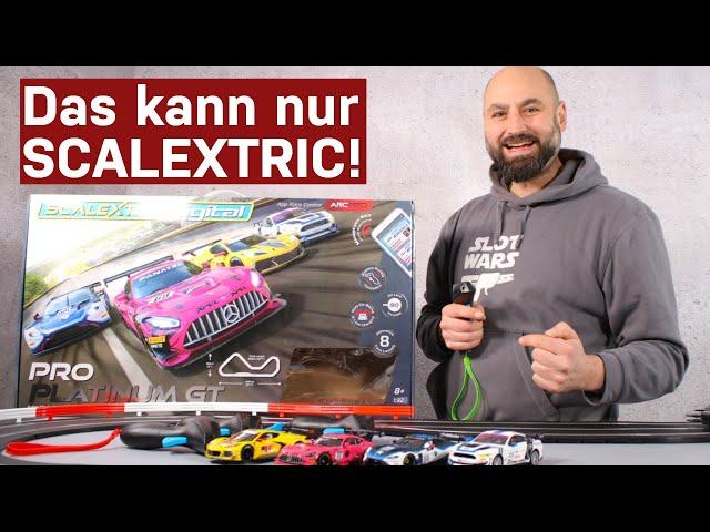 Scalextric Pro Platinum GT - Inbetriebnahme und Test der genialen Funktion, die nur Scalextric hat