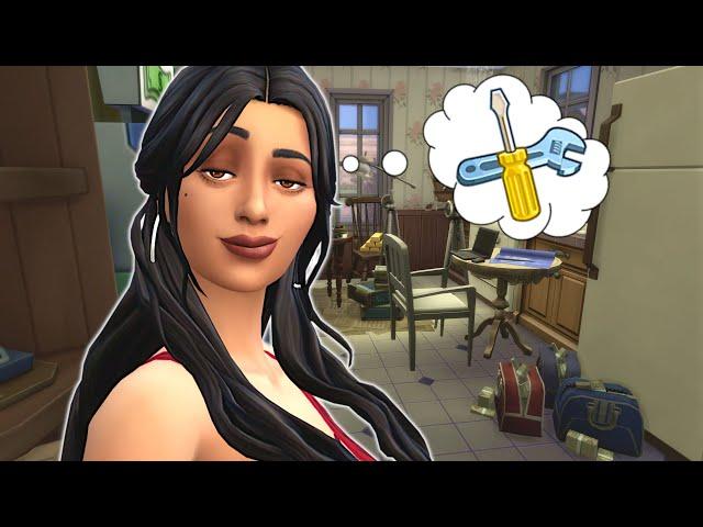 Renovating our house by being a criminal! // Sims 4 house renovation